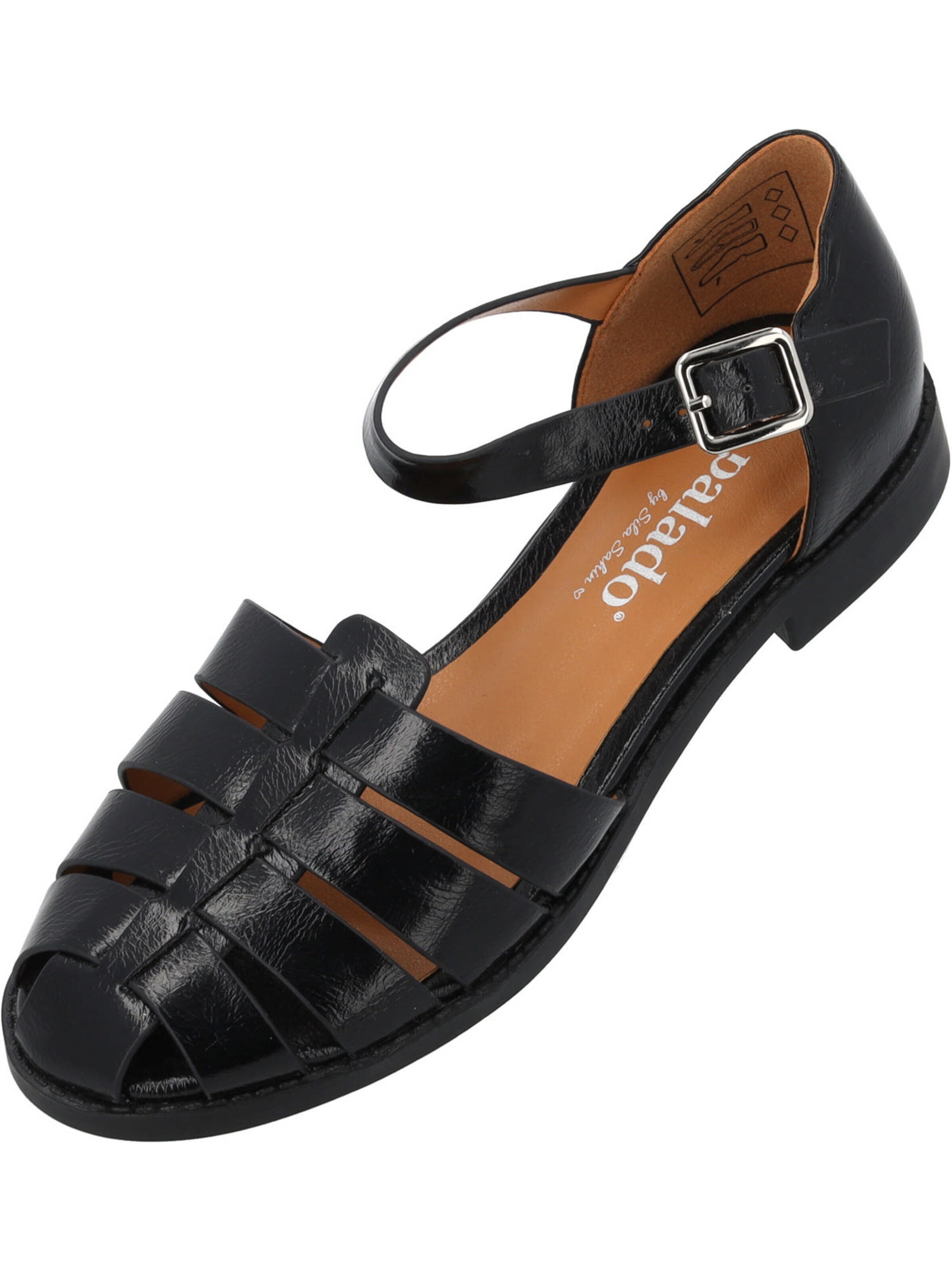 Palado by Sila Sahin Sandal 'Palado Nigata by Sila Sahin' in Black: front