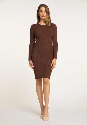 faina Dress in Brown