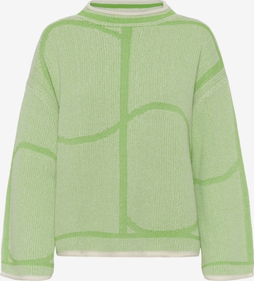 SOAKED IN LUXURY Pullover 'SLRava Mono' in Grün: Vorderseite