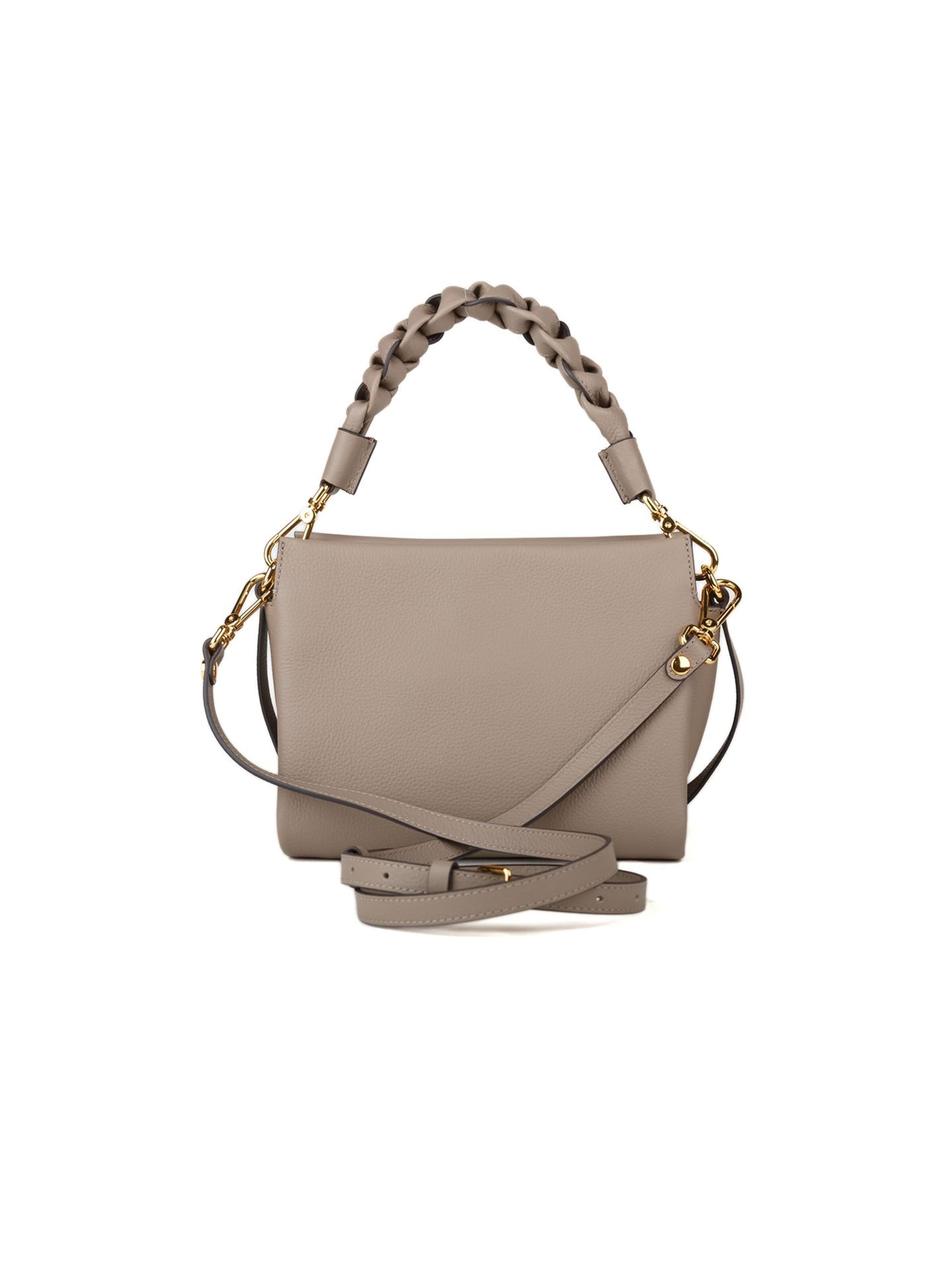 Borsa a mano 'Boheme Grana Double Handbag Double Grainy Leather' di Coccinelle in grigio