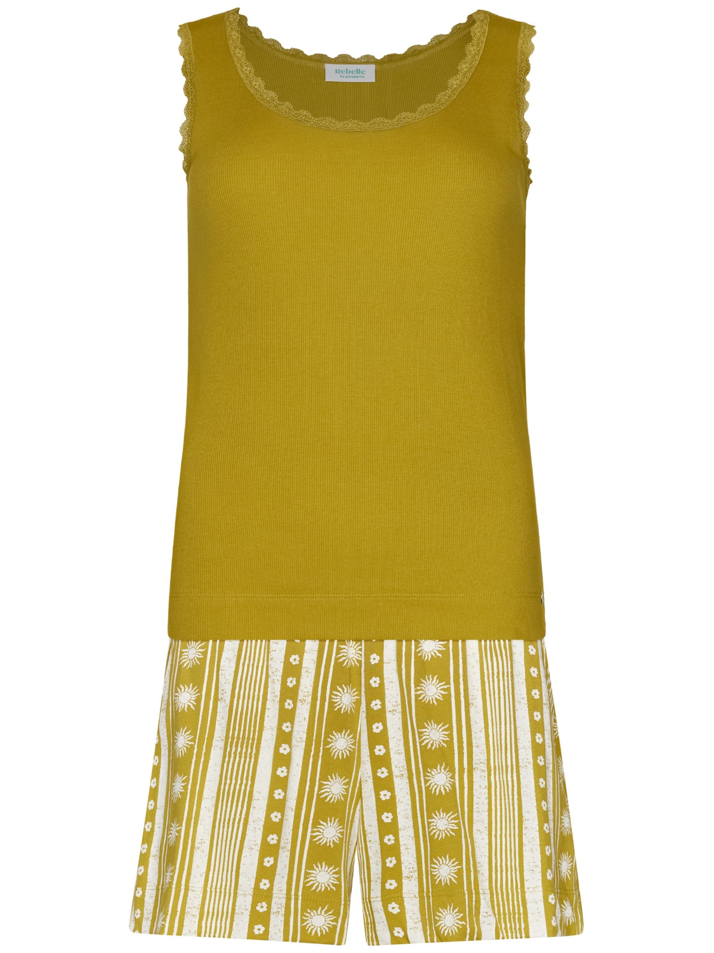 Rebelle Pajama in Green: front