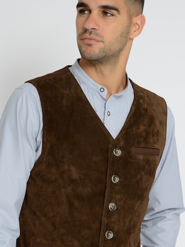 Rißberg Klederdracht gilet in Bruin