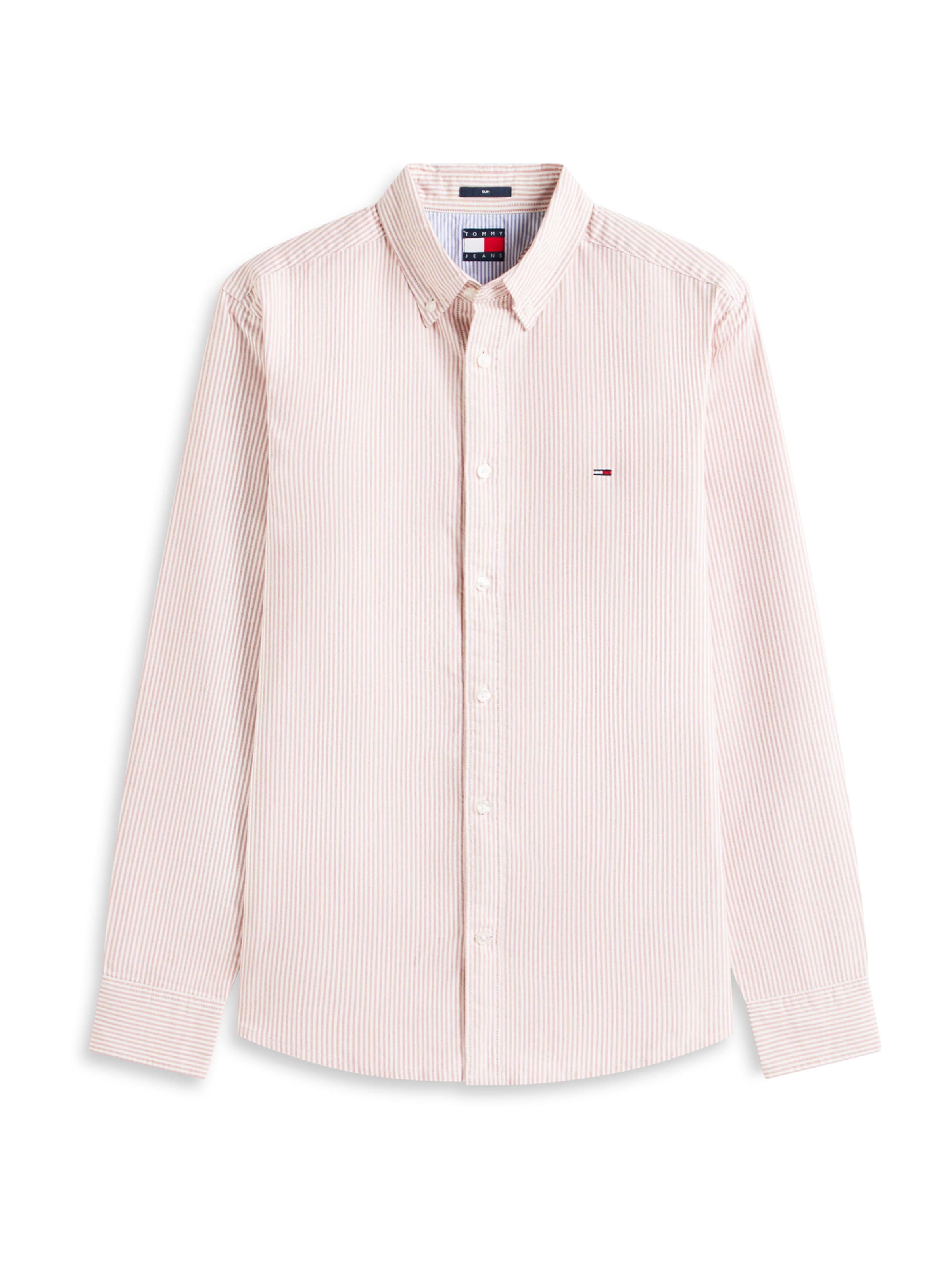 Tommy Jeans Slim Fit Hemd in Rot: Vorderseite