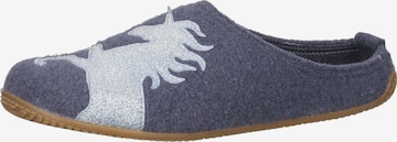 Living Kitzbühel Slippers in Blue: front