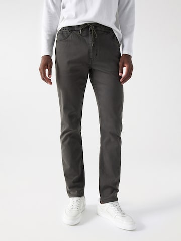 Salsa Jeans Slimfit ChinoHosen Slim in Grau: Vorderseite