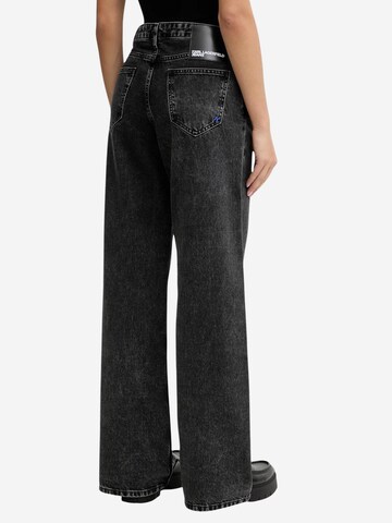 KARL LAGERFELD JEANS Wide leg Jeans 'KLJ Mr Relaxed Denim B1W10060' in Black