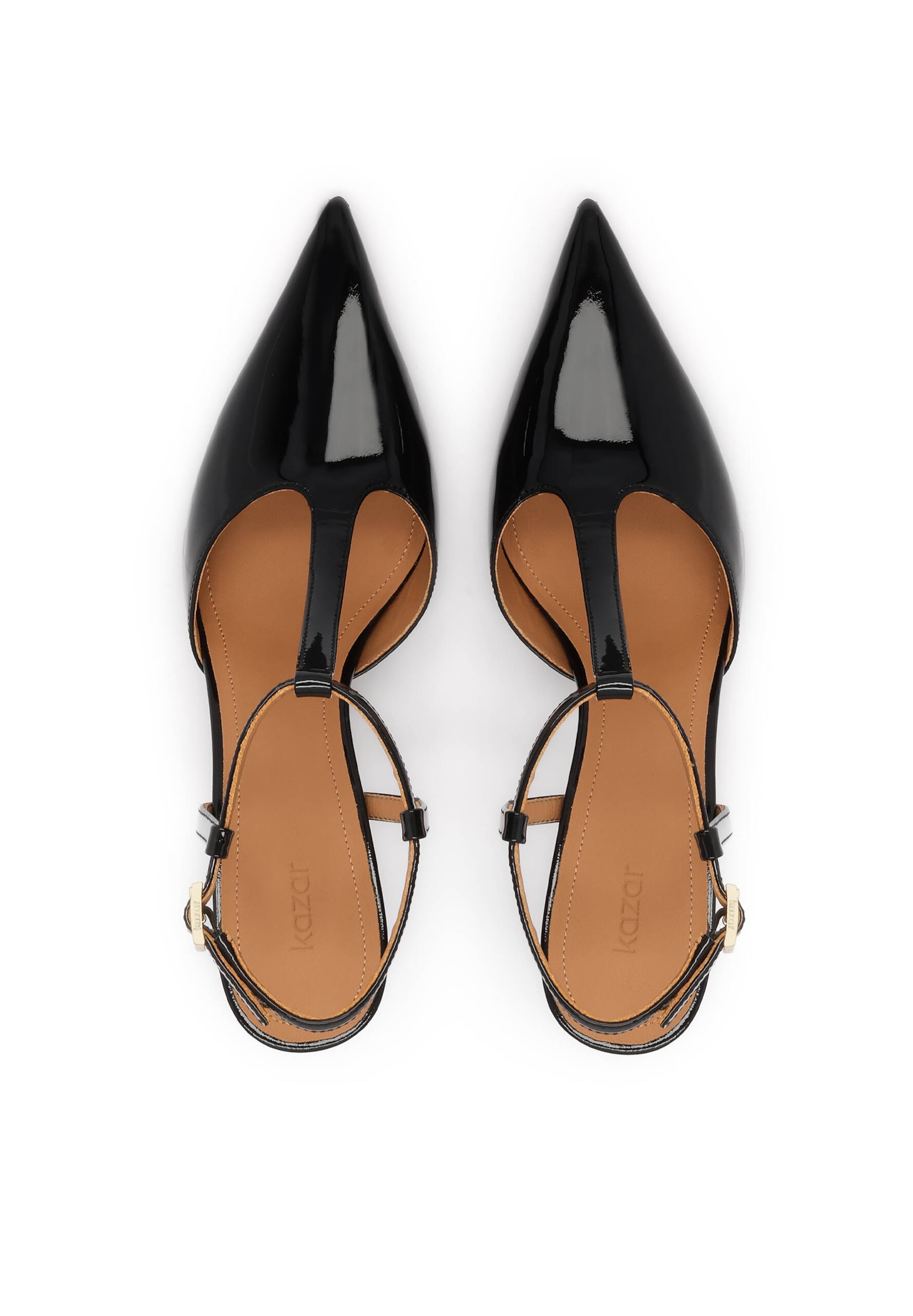 Décolleté sling di Kazar in nero