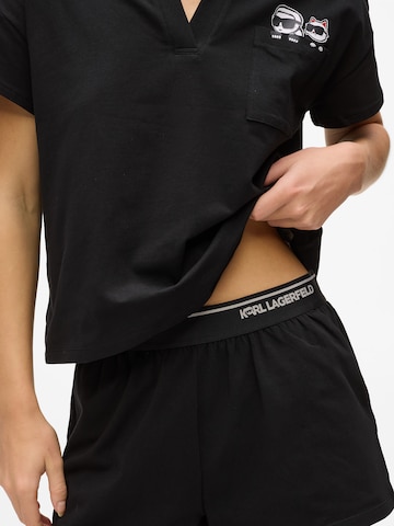Karl Lagerfeld - Pijama 'Ikon kurzes' en negro