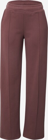 Wide Leg Pantalon 'Evie' A LOT LESS en marron : devant