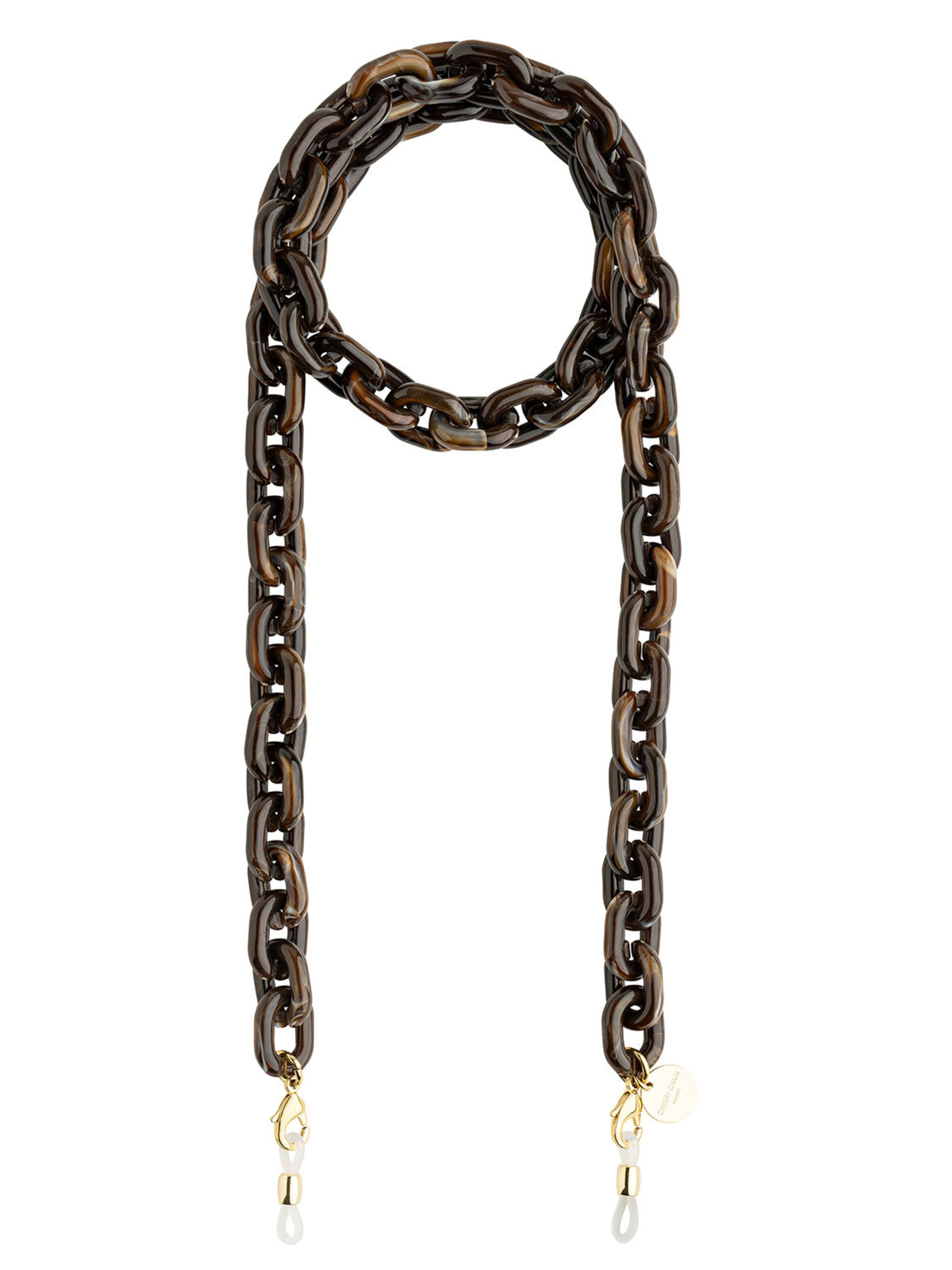 Cheeky Chain Munich Brillenkette 'Tokio' in Braun: Vorderseite