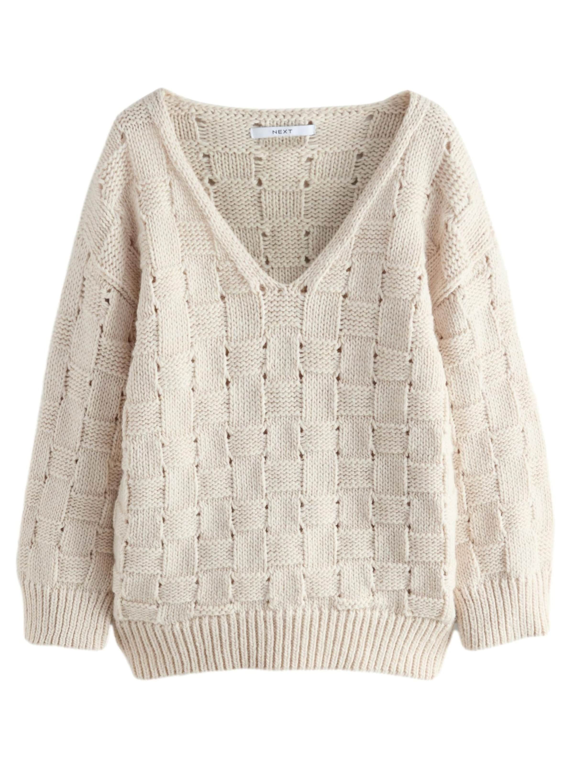 Next Sweater in White: front