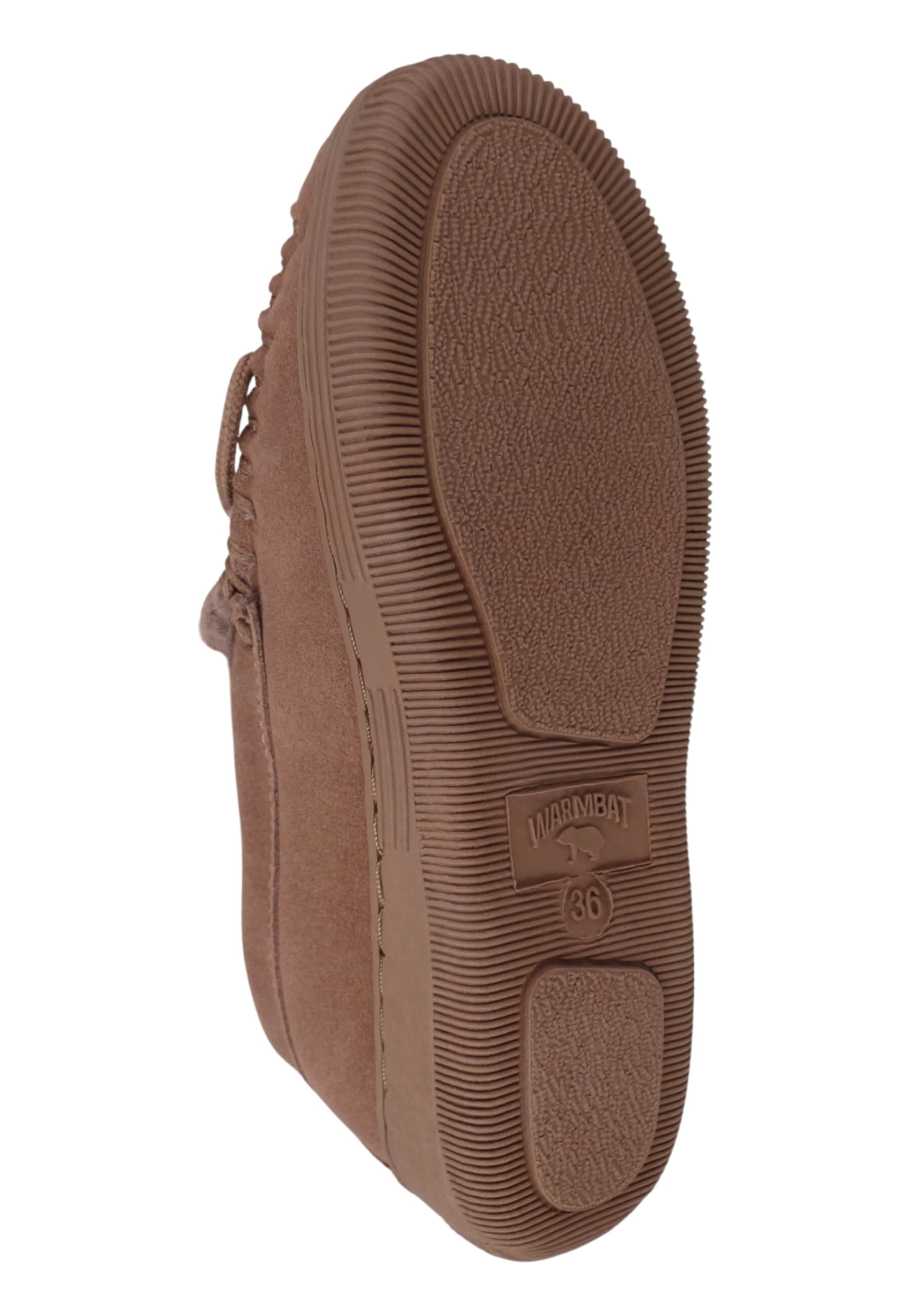 Warmbat Moccasins 'Koala' in Brown