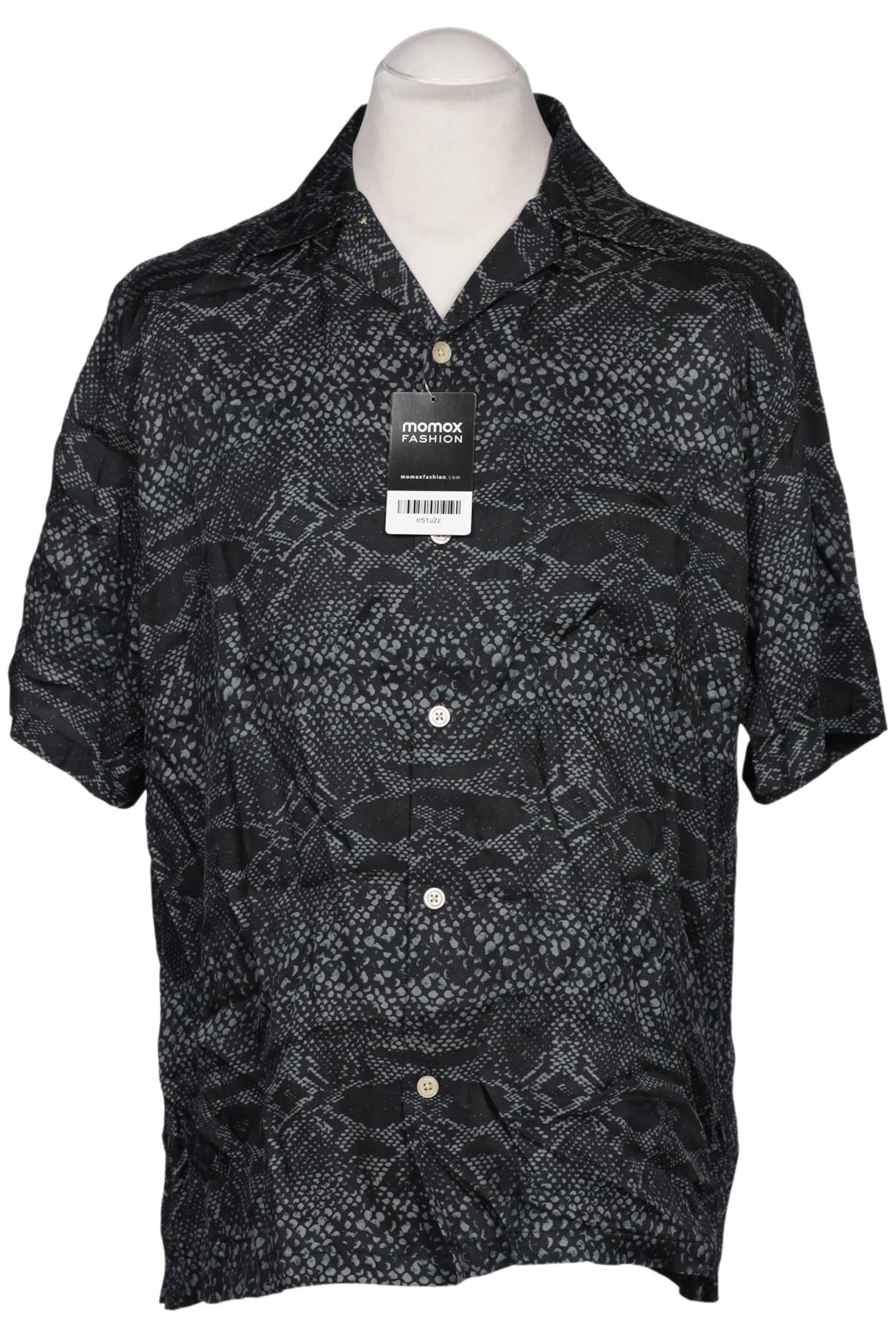 AllSaints Button Up Shirt in L in Black: front