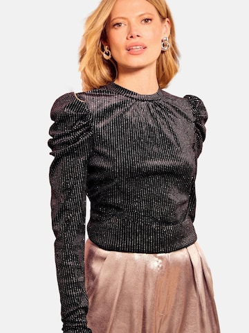 T-shirt love & roses en noir : devant