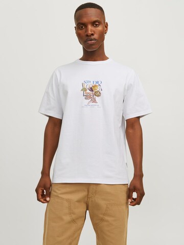 JACK & JONES Shirt 'JORBrooklyn' in White: front