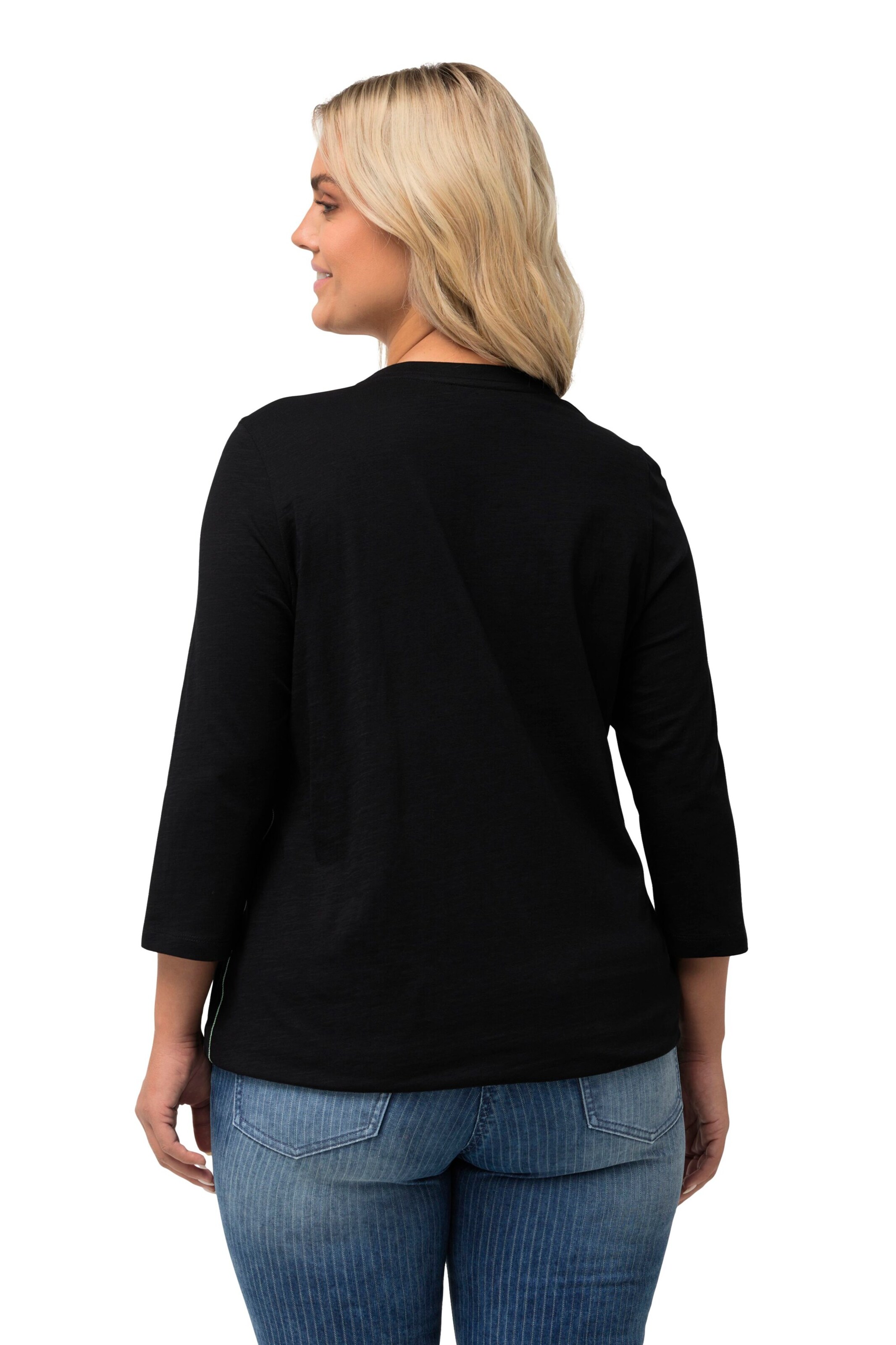 Ulla Popken Shirt in Zwart