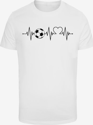 F4NT4STIC Shirt 'Heartbeat Soccer' in White: front