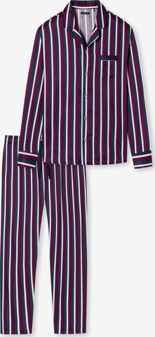 uncover by SCHIESSER Pyjama 'Elegant Stripes' in Lila: predná strana