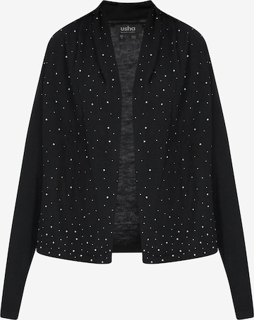 usha BLACK LABEL - Cárdigan 'Elegant' en negro: frente