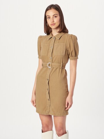 Dorothy Perkins Shirt Dress in Green: front