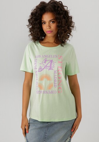 Aniston CASUAL T-Shirt in Grün: Vorderseite