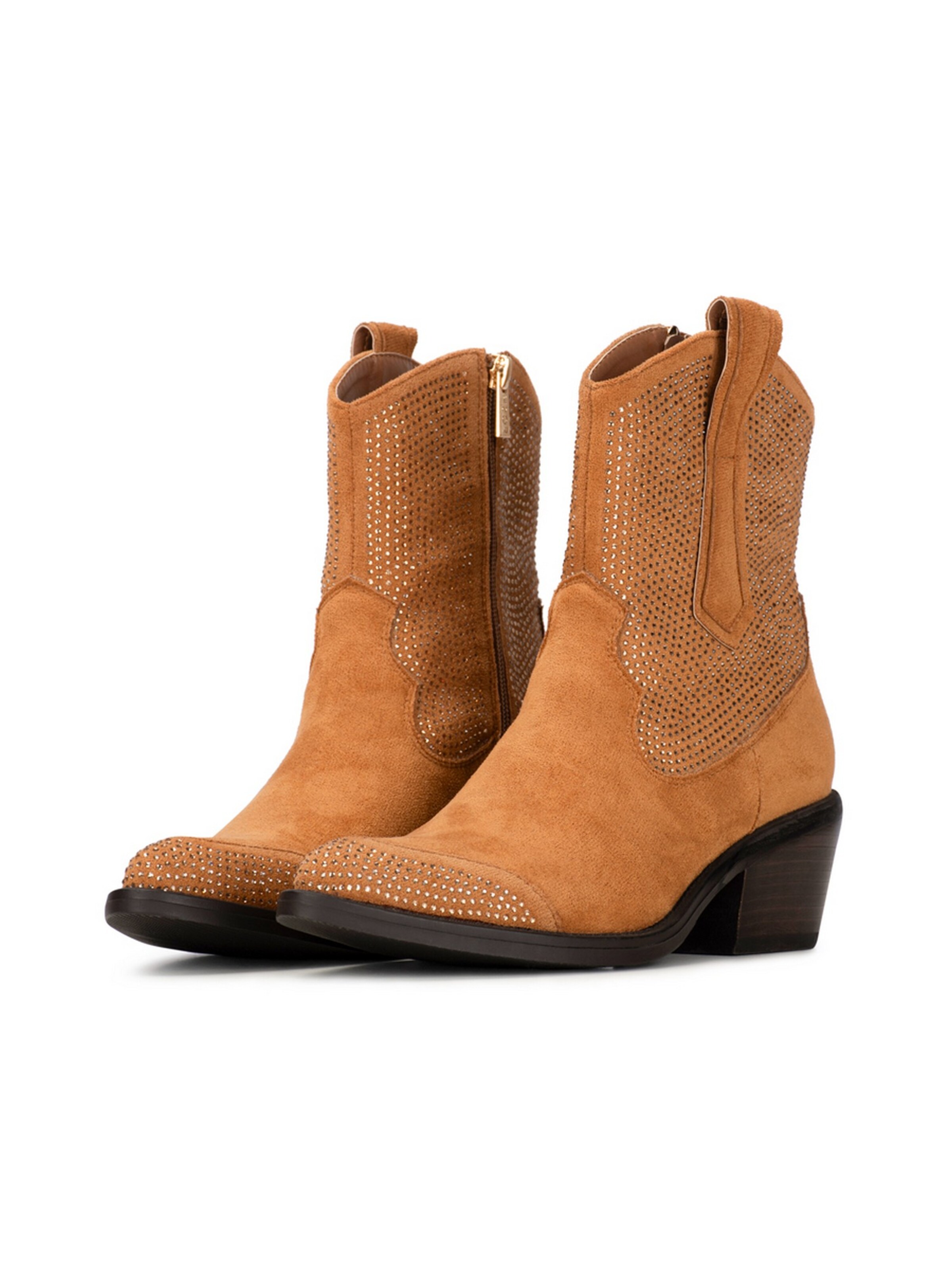 Bottes de cowboy 'Abby' POSH by Poelman en marron