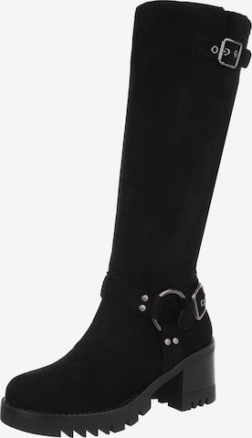 Ital-Design Boots in Schwarz: Vorderseite