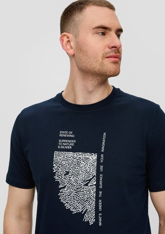 T-Shirt s.Oliver Red Label Big & Tall en bleu