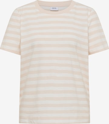 CECIL T-Shirt in Beige: Vorderseite