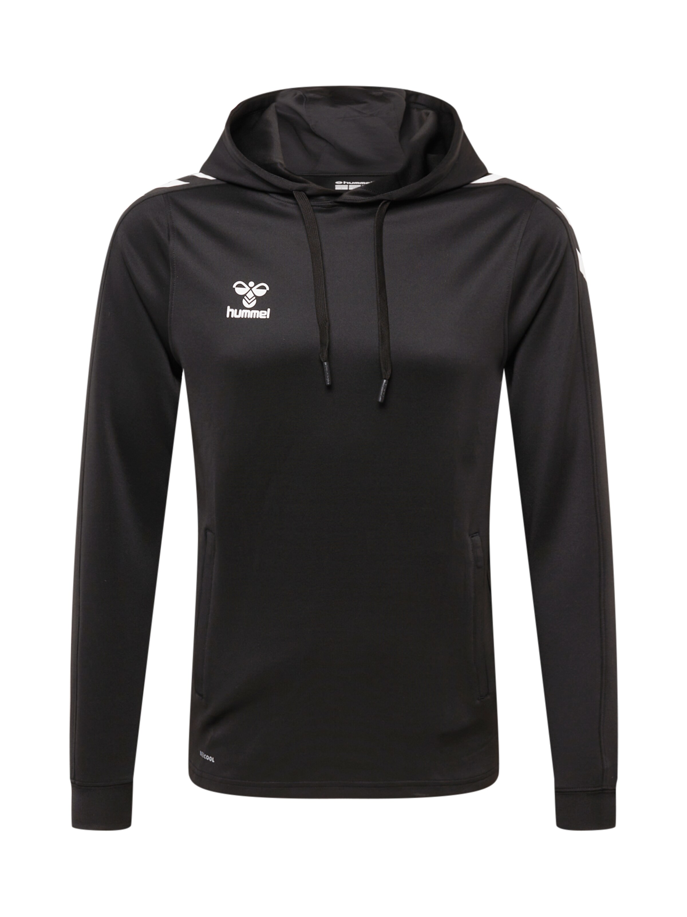 Hummel Sportovní mikina – černá: přední strana