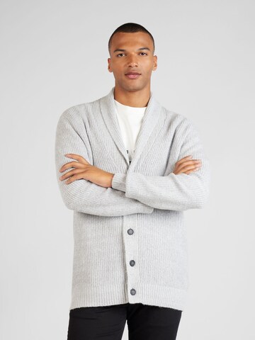 Lindbergh Knit cardigan in Grey: front