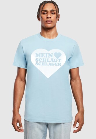 Merchcode Shirt in Blauw: voorkant