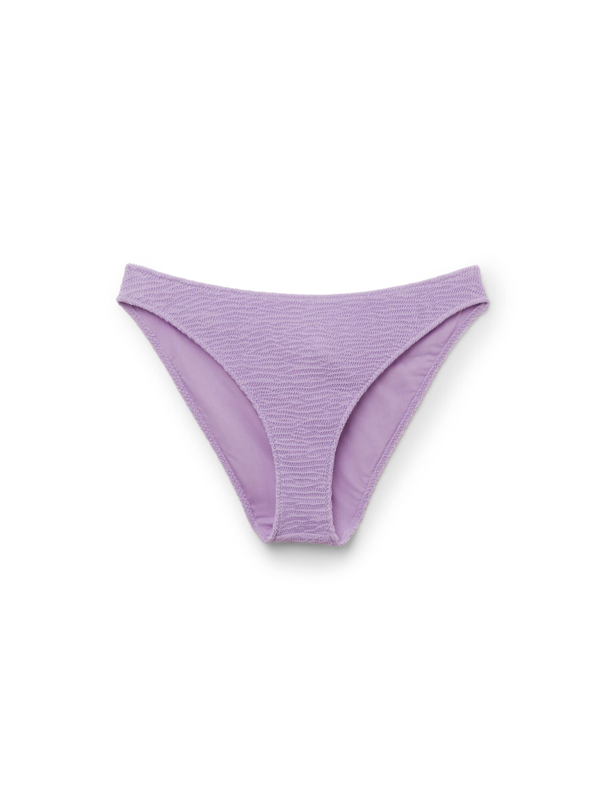 CALZEDONIA Bikini Bottoms 'Crinkle Waves' in Purple: front