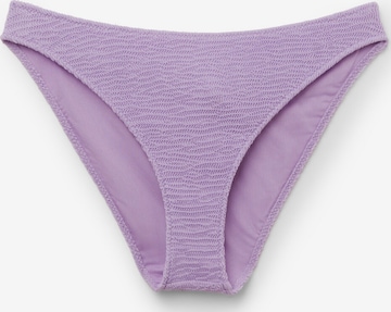 CALZEDONIA Bikini Bottoms 'Crinkle Waves' in Purple: front