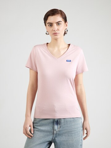 HUGO Shirt 'Classic' in Pink: front