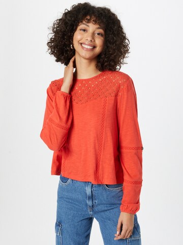 Superdry - Blusa 'Detroit' en rojo: frente