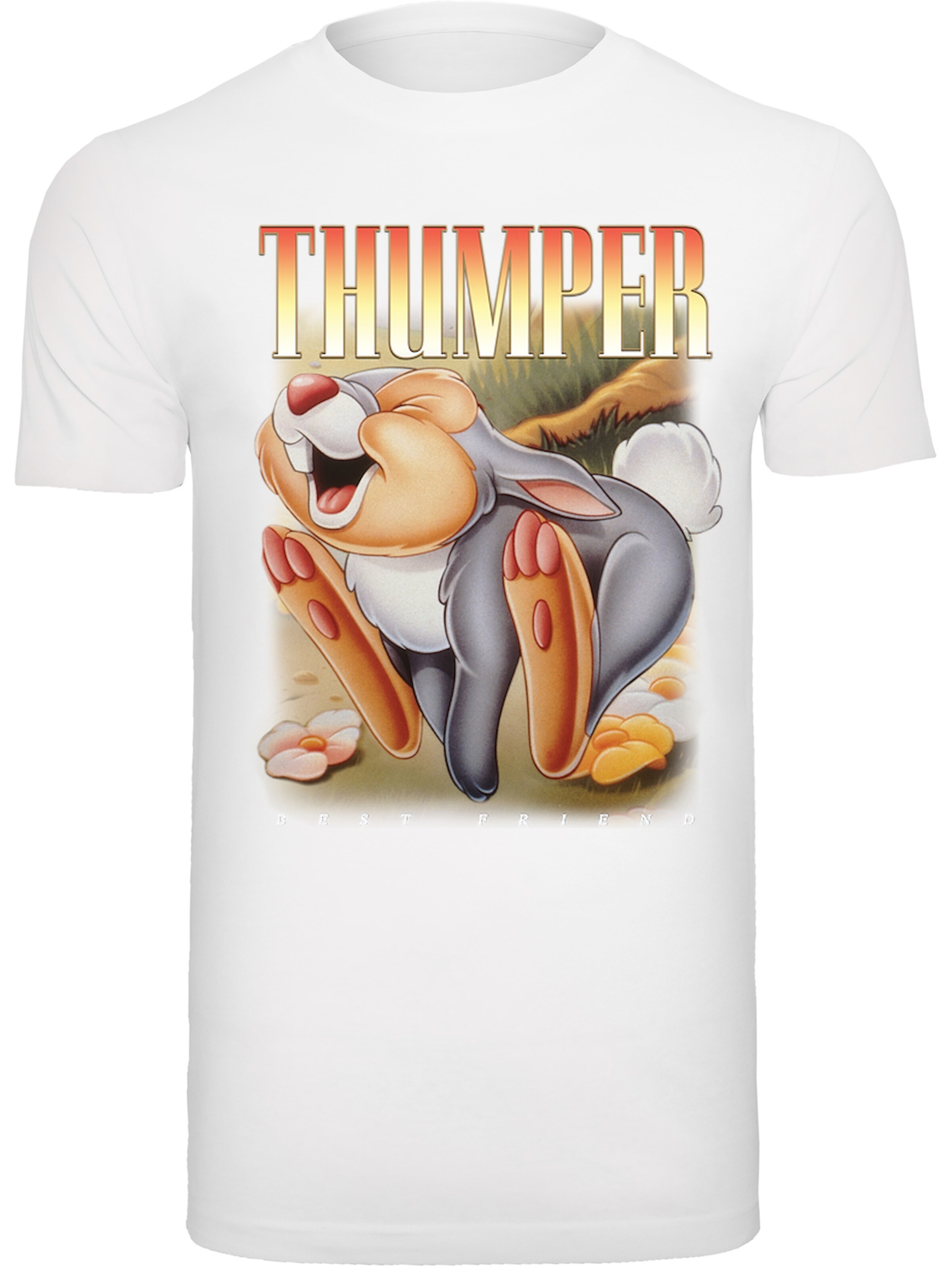 F4NT4STIC Shirt 'Thumper Montage' in White: front