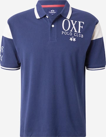 La Martina Koszulka w kolorze niebieski: przód