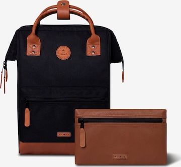 Cabaia Rucksack 'Adventurer Oxford' in Schwarz: Vorderseite