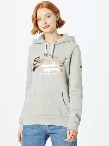 Sweat-shirt Superdry en gris : devant