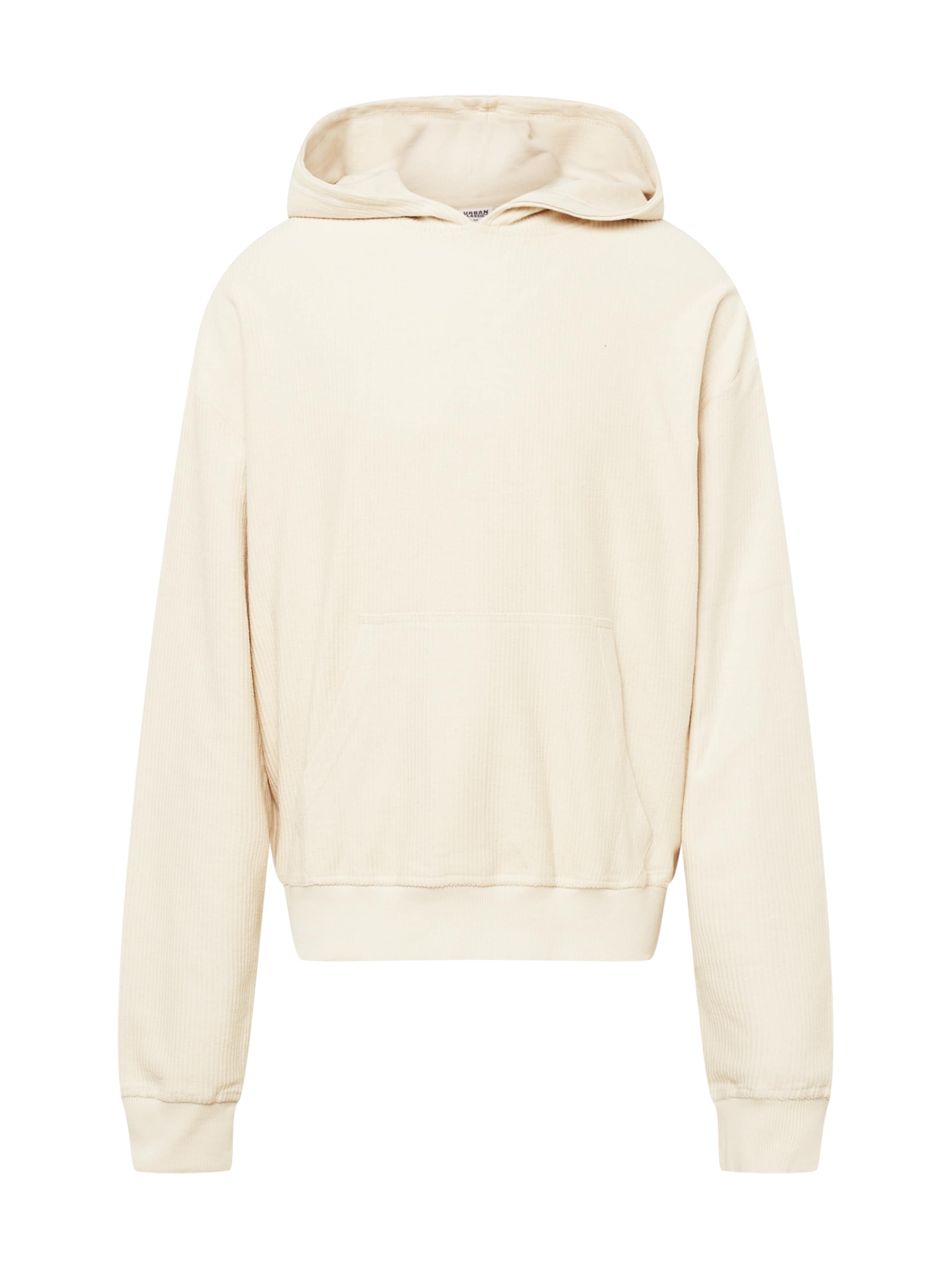 Bluză de molton de la Urban Classics pe bej: față