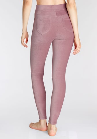 LASCANA Skinny Legginsy w kolorze różowy