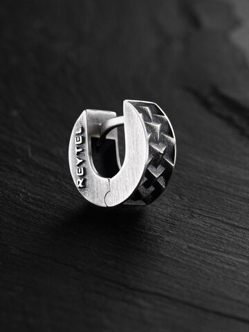 REYTEL Ohrring 'REIFEN'‌‌‌‌‌‌‌‌‌ in Silber: Vorderseite