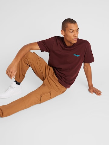 T-Shirt WRANGLER en marron