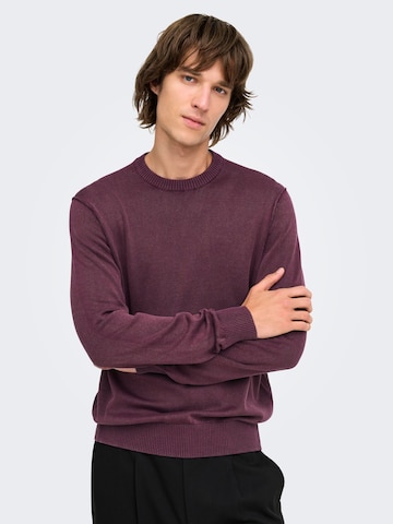 Only & Sons Trui 'GARSON ' in Rood: voorkant