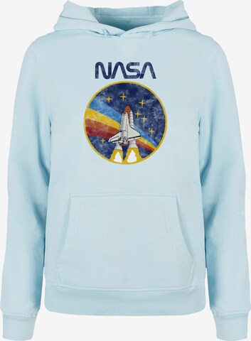 Merchcode Sweatshirt 'NASA - Rocket' in Blauw: voorkant