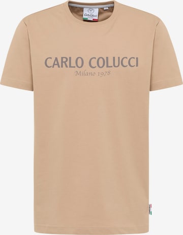 Carlo Colucci Shirt in Beige: Vorderseite