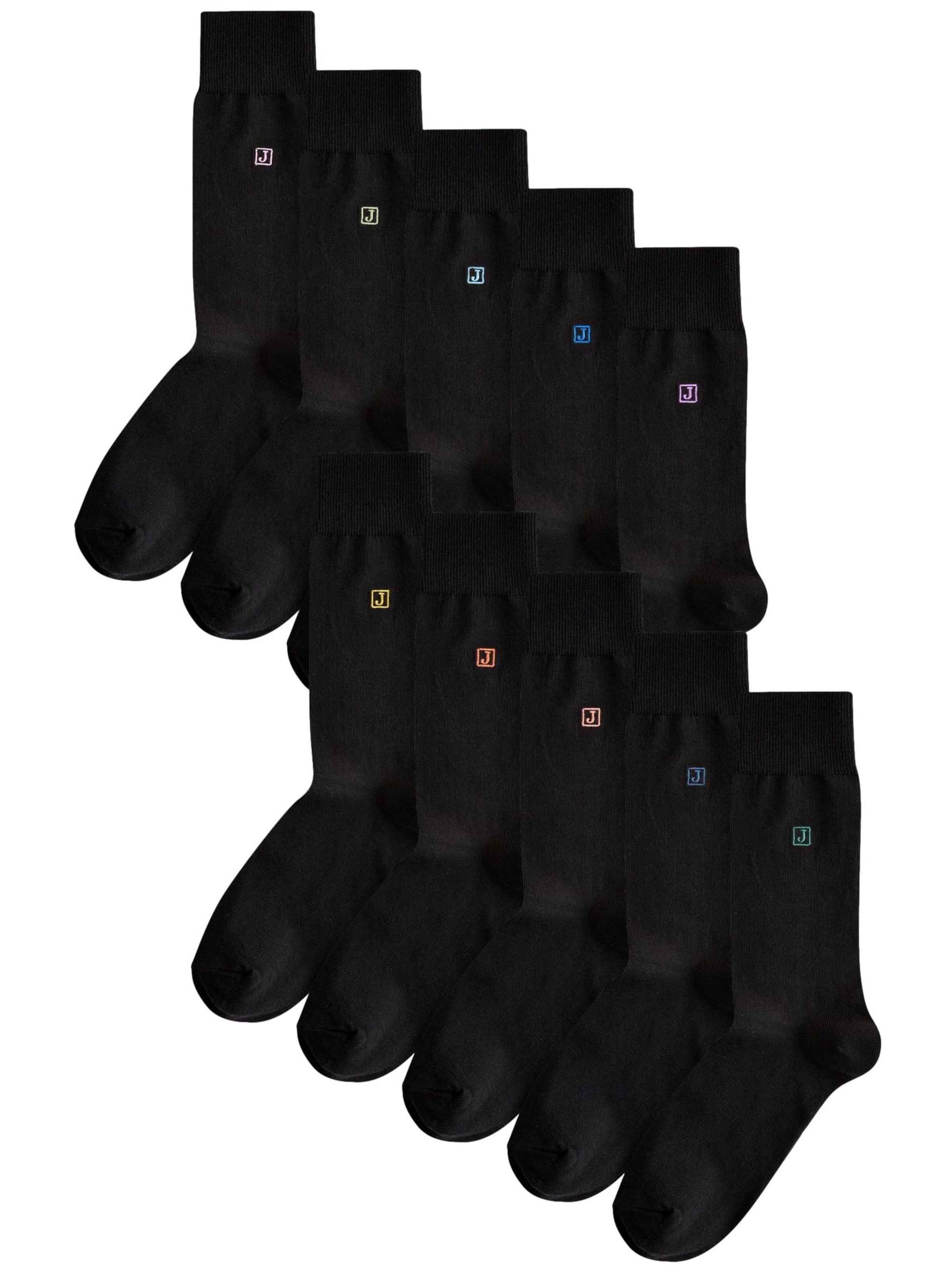 Next Socken in Schwarz: Vorderseite