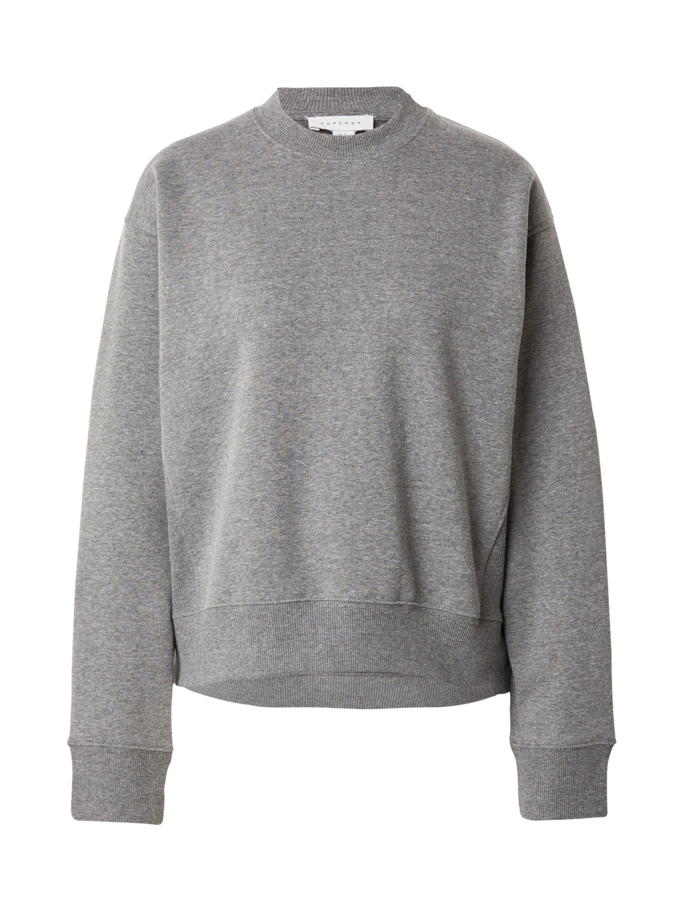 Sweat-shirt 'ULTIMATE' TOPSHOP en gris : devant