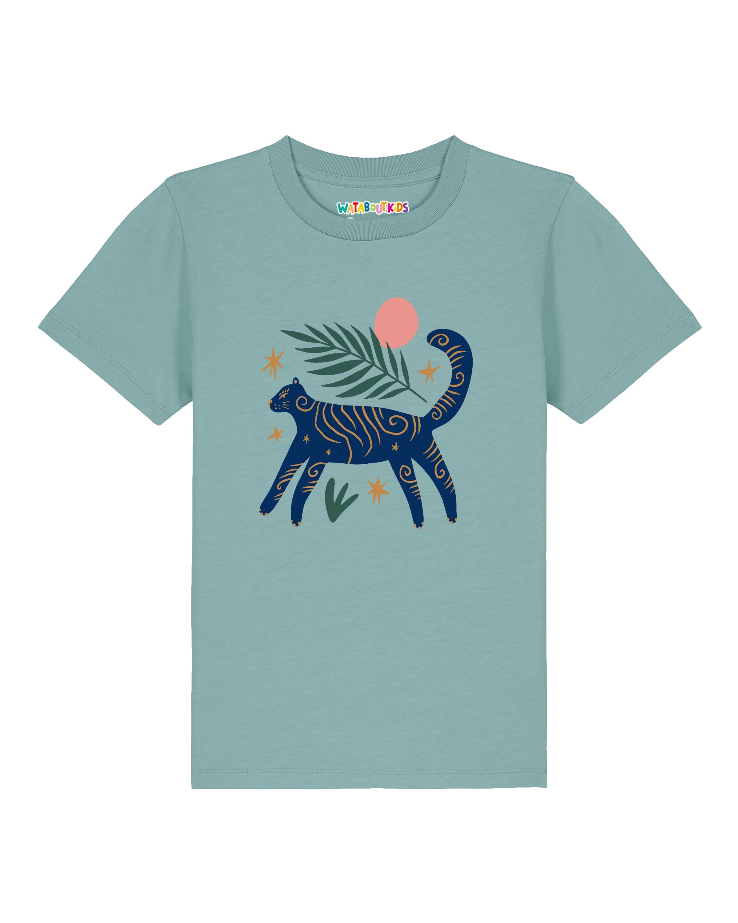 T-Shirt 'Love and flex' watabout.kids en vert : devant